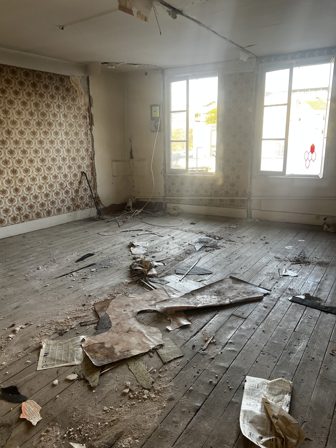 Un espace avant les travaux