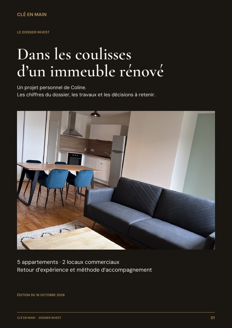 Couverture du dossier de 16 pages